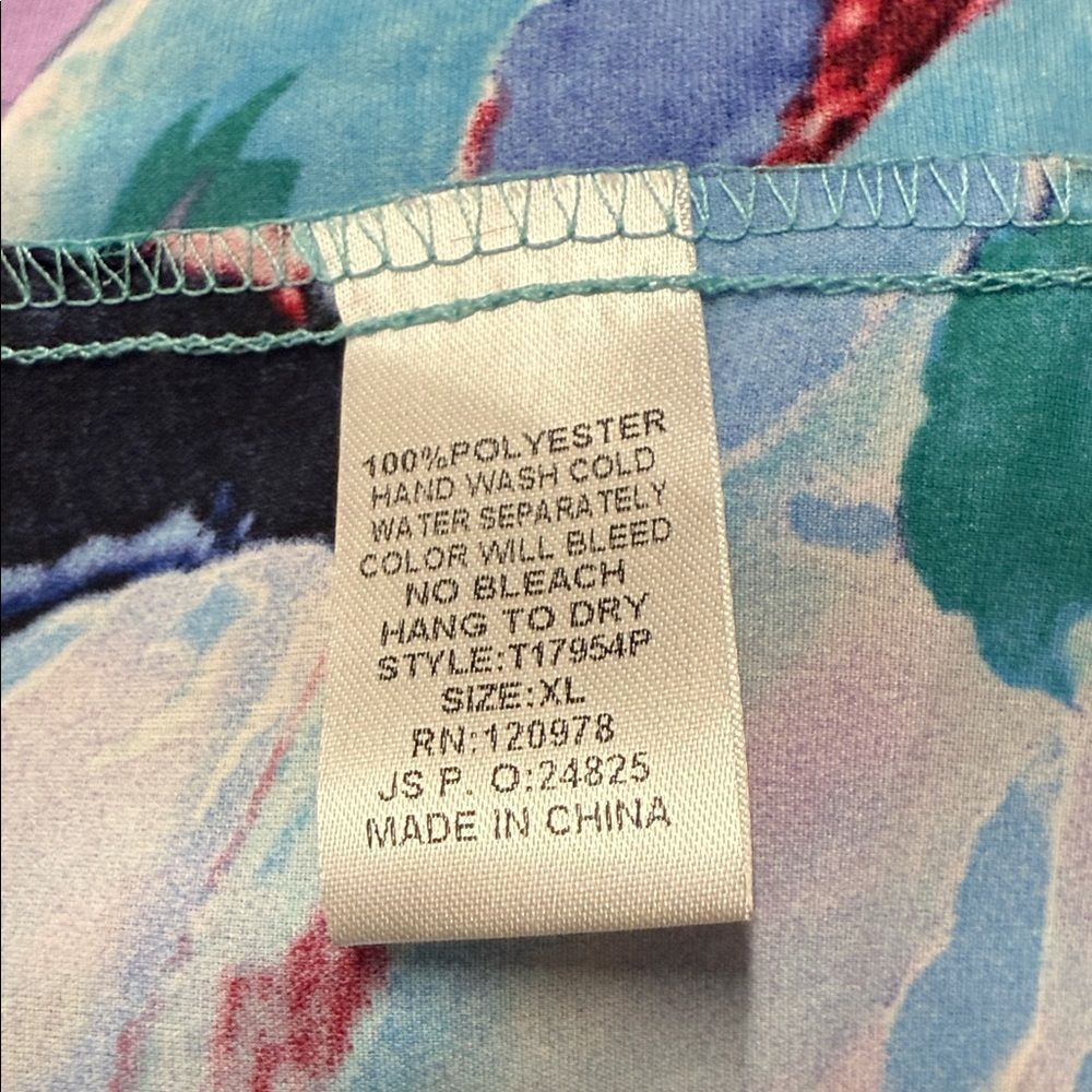 Colorful Abstract Print Blouse - Picture 5 of 8